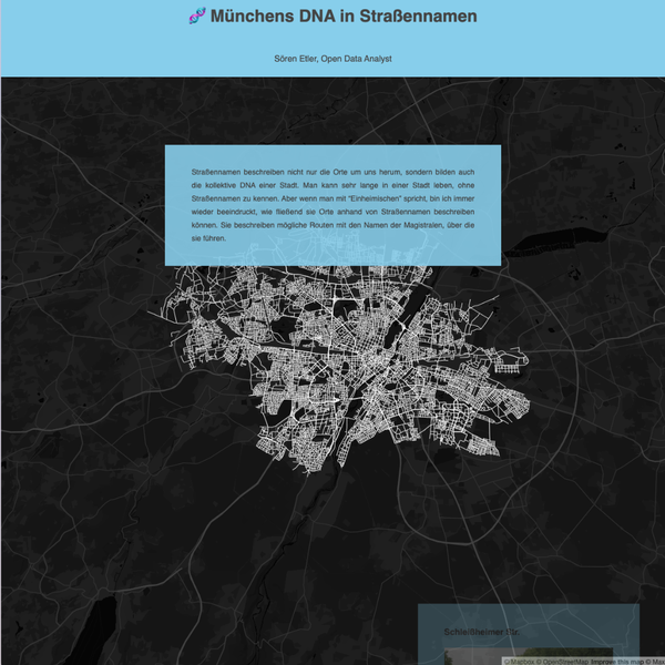 Münchens DNA in Straßennamen